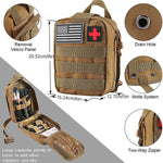 Multi-functional Outdoor First Aid Kit, Emergency Survival Gear with Trauma Bag for Camping, Hiking, Hunting Adventures