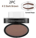 Dark brown curved 2pcs