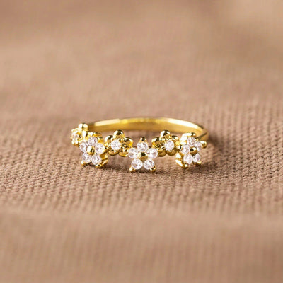 Bague dorée douce et personnalisée pour femme