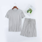 Light gray round neck