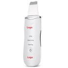 White with logo