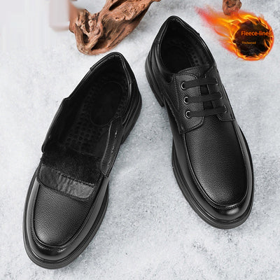 Nouvelles chaussures homme chaudes doublées polaire et épaissies