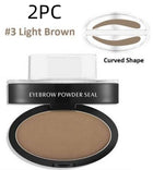 Light brown curved 2pcs