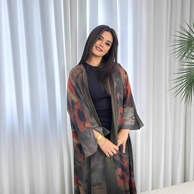 Kimono imprimé, coupe ample