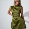 Autumn And Winter New Women's Clothing Refined Stylish And Versatile Slimming Satin Pleated Dress
