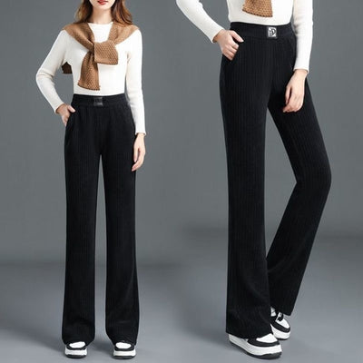 Women's Wide-leg Pants Fallwinter High Waist Drooping