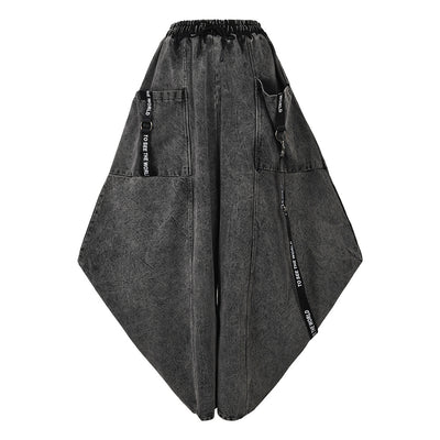 Straight-leg Denim Ankle Length Pants