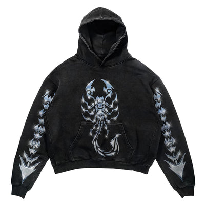 3D Digital Printing Men's And Women's Loose Hooded Pullover Long-sleeved Sweater