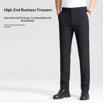 Pantalon d'été en soie glacée triple protection