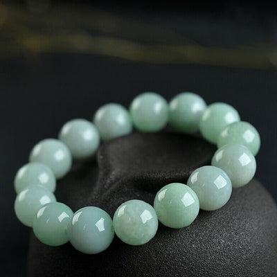 Bracelet en jade et jadéite pour femme, perles pour homme