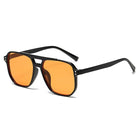 Monture noire verres orange