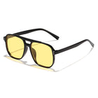 Monture noire verres jaunes