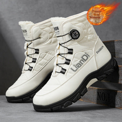 Thickened Rotating-buckle Northeastern Cotton Boots