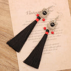 Black Tassel Earrings