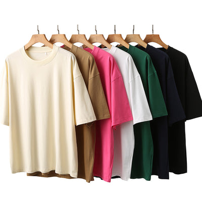 Men's Fashion Cotton Short Sleeve Round Neck Loose