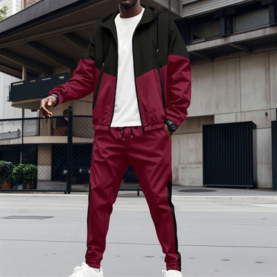 Nouvel ensemble de sport à capuche pour homme, printemps-automne