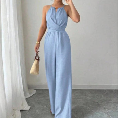 Combinaison dos nu élégante style français pour femme